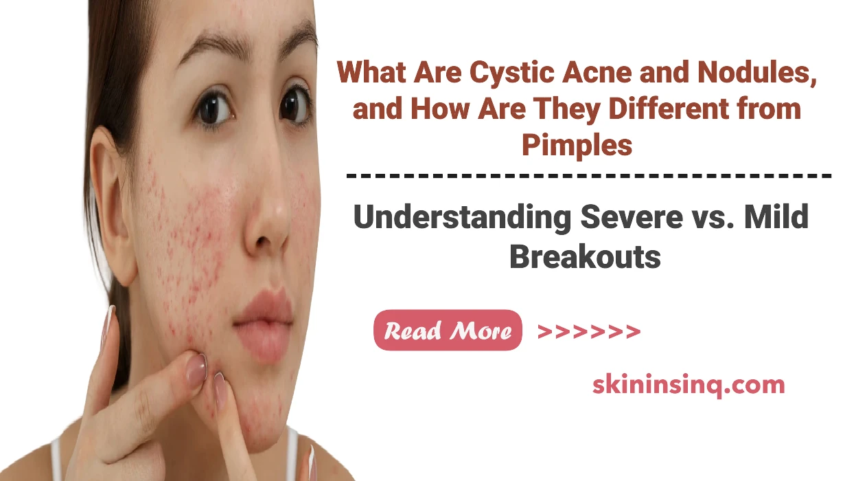 What Are Cystic Acne and Nodules, and How Are They Different from Pimples? Understanding Severe vs. Mild Breakouts