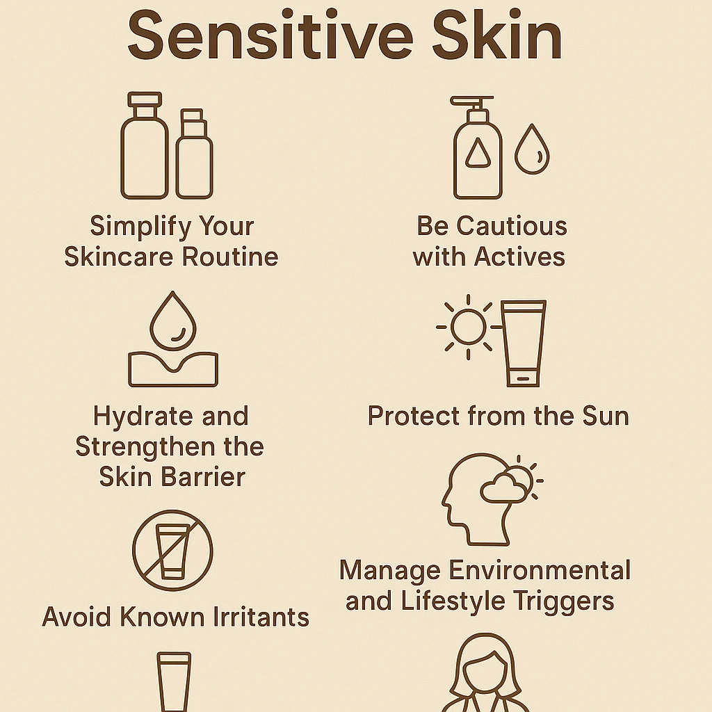 How do i manage sensitive skin?